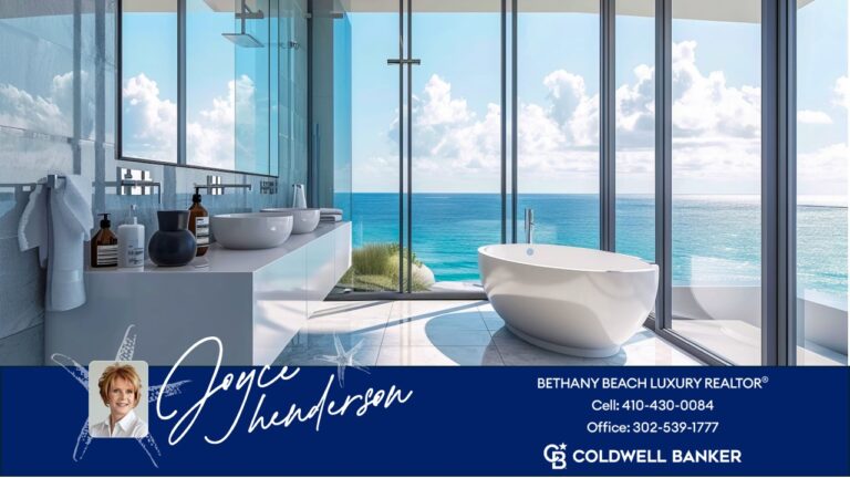 image of a bethany beach luxury home bath overlooking the ocean